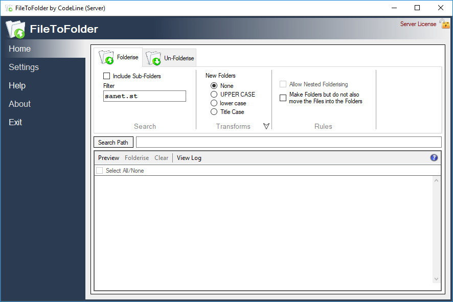 CodeLine FileToFolder Server 5.4.3.0