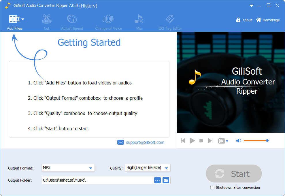 GiliSoft Audio Converter Ripper 7.0