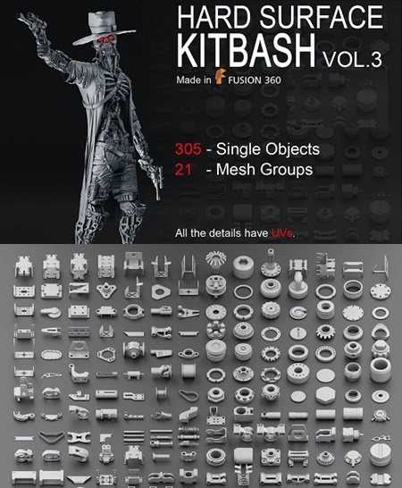 Hard Surface KitBash Volume 3