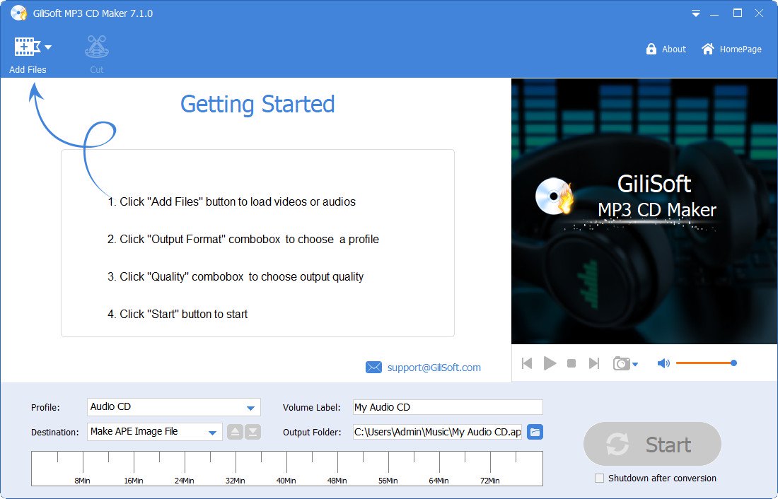 GiliSoft MP3 CD Maker 7.1.0