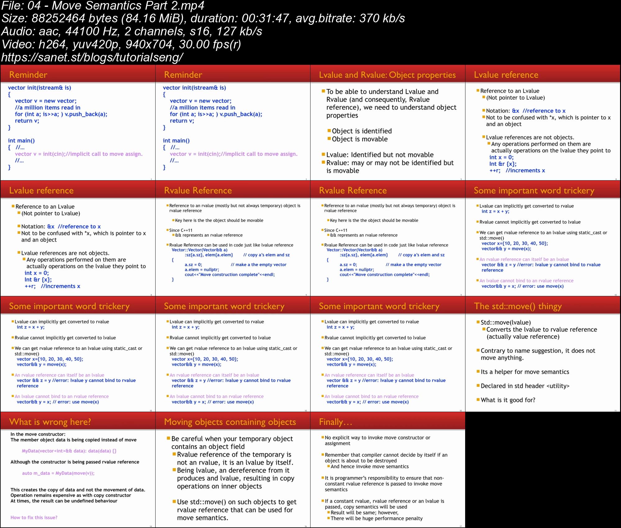 Mastering C++: The Definitive Beyond the Basics Video Series to Applying Intermediate and Advanced C++ Techniques