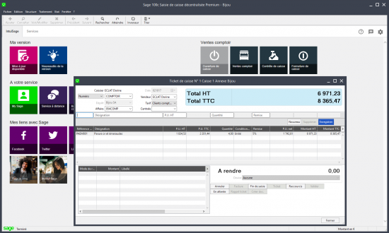 Sage 100C Saisie de Caisse Decentralisee i7 v4.00 Multilingual