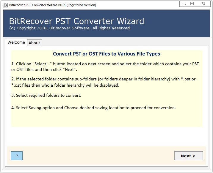 BitRecover PST Converter Wizard 10.1