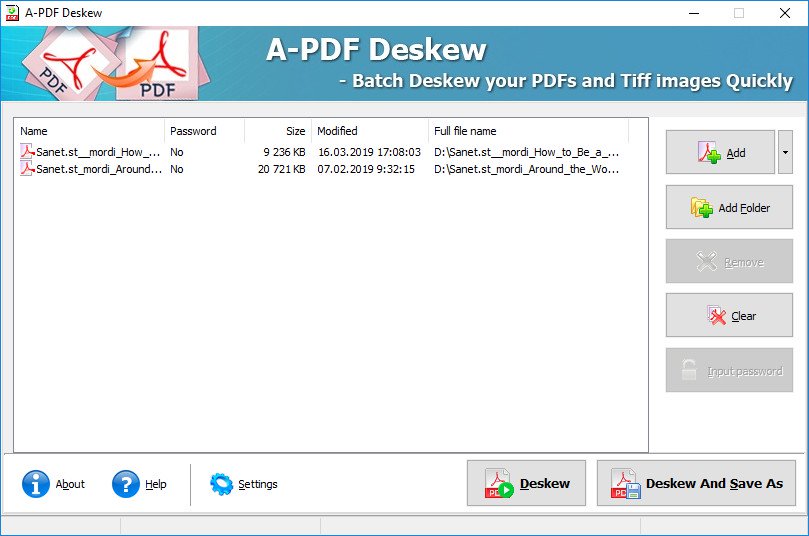 A-PDF PDF Deskew 3.5.4