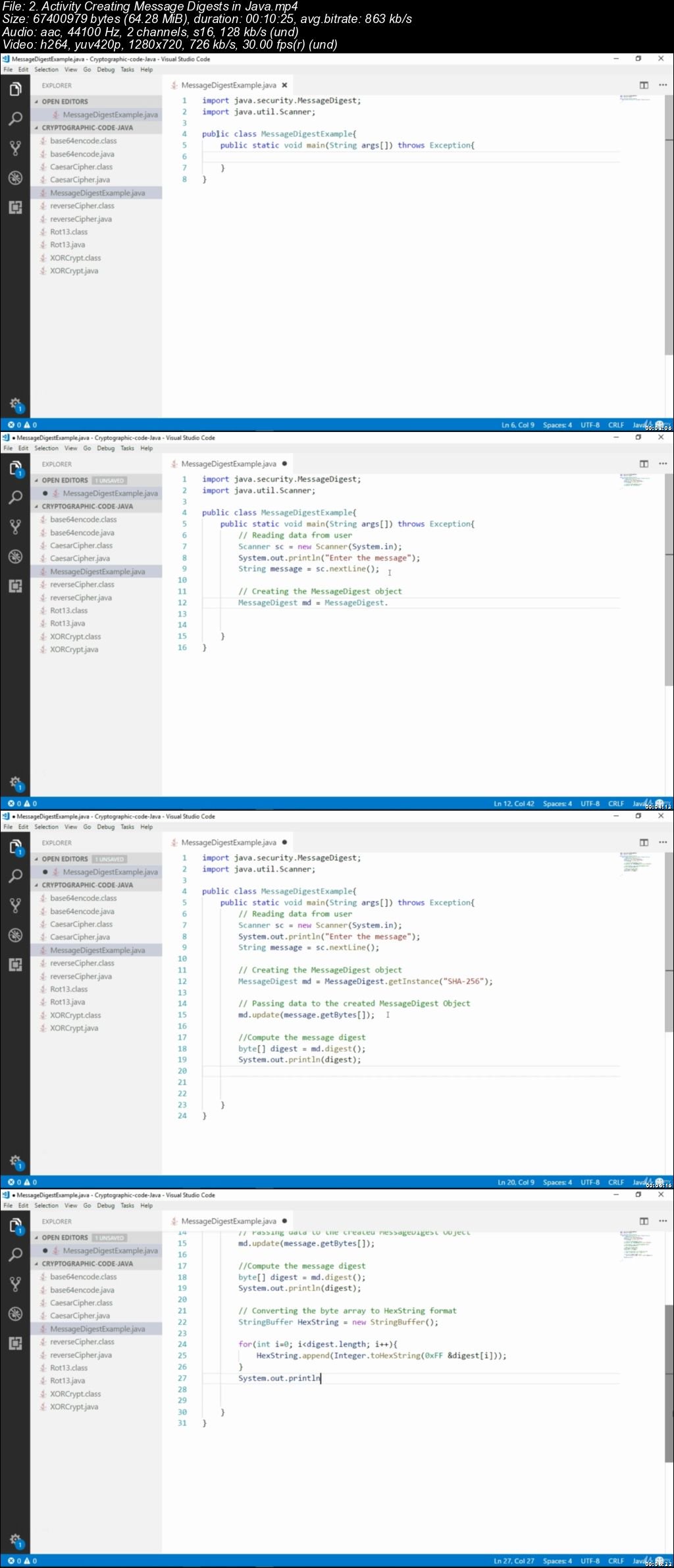  Cryptographic Algorithms in Java 