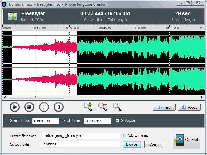 Abyssmedia iPhone Ringtone Creator 2.0.0.0