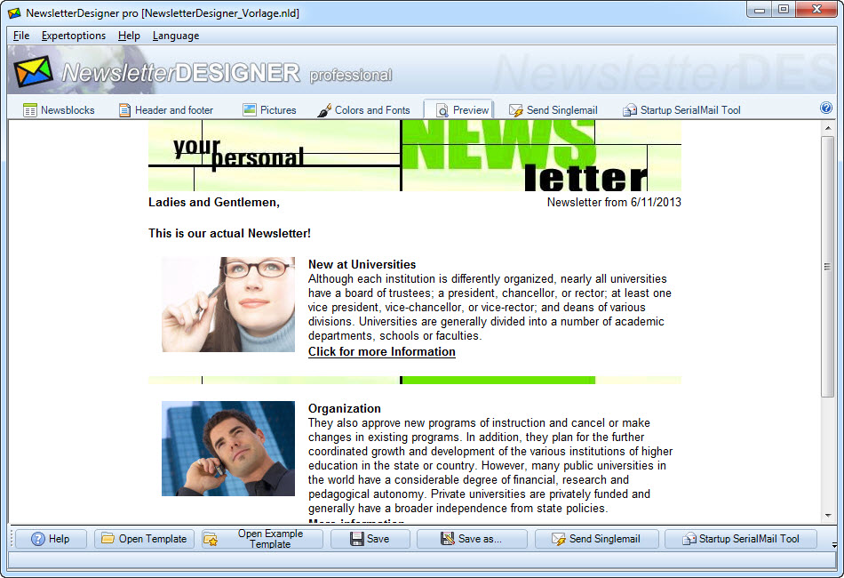 NewsletterDesigner Pro 11.1.7 Portable