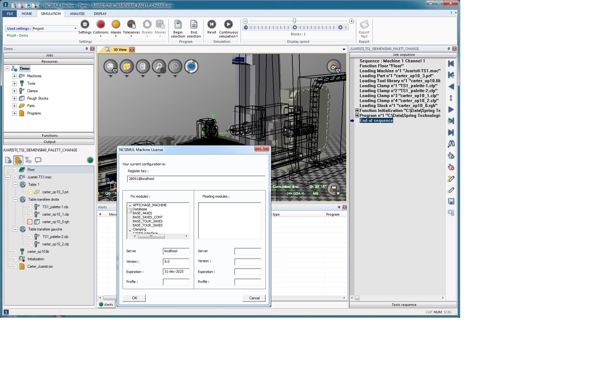 NCSIMUL Machine 9.0.1