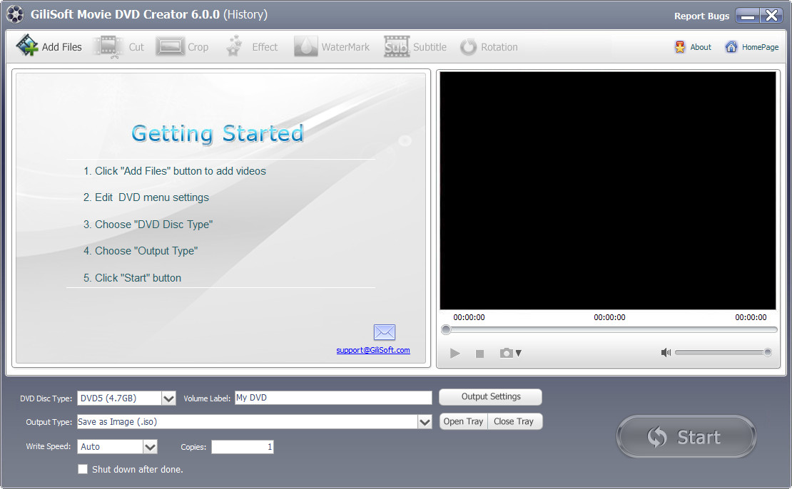 GiliSoft Movie DVD Creator 7.0.0