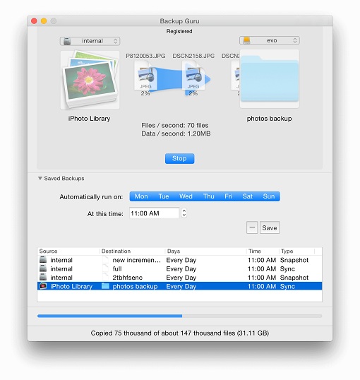 Mac Backup Guru 6.5 Mac OS X