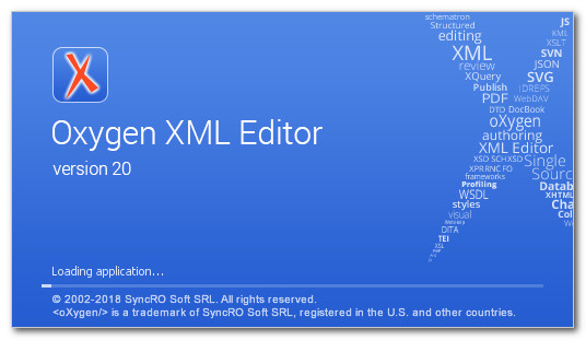 Oxygen XML Editor 20.0.2018032903