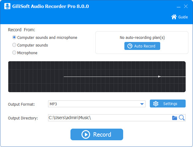 GiliSoft Audio Recorder Pro 8.0.0