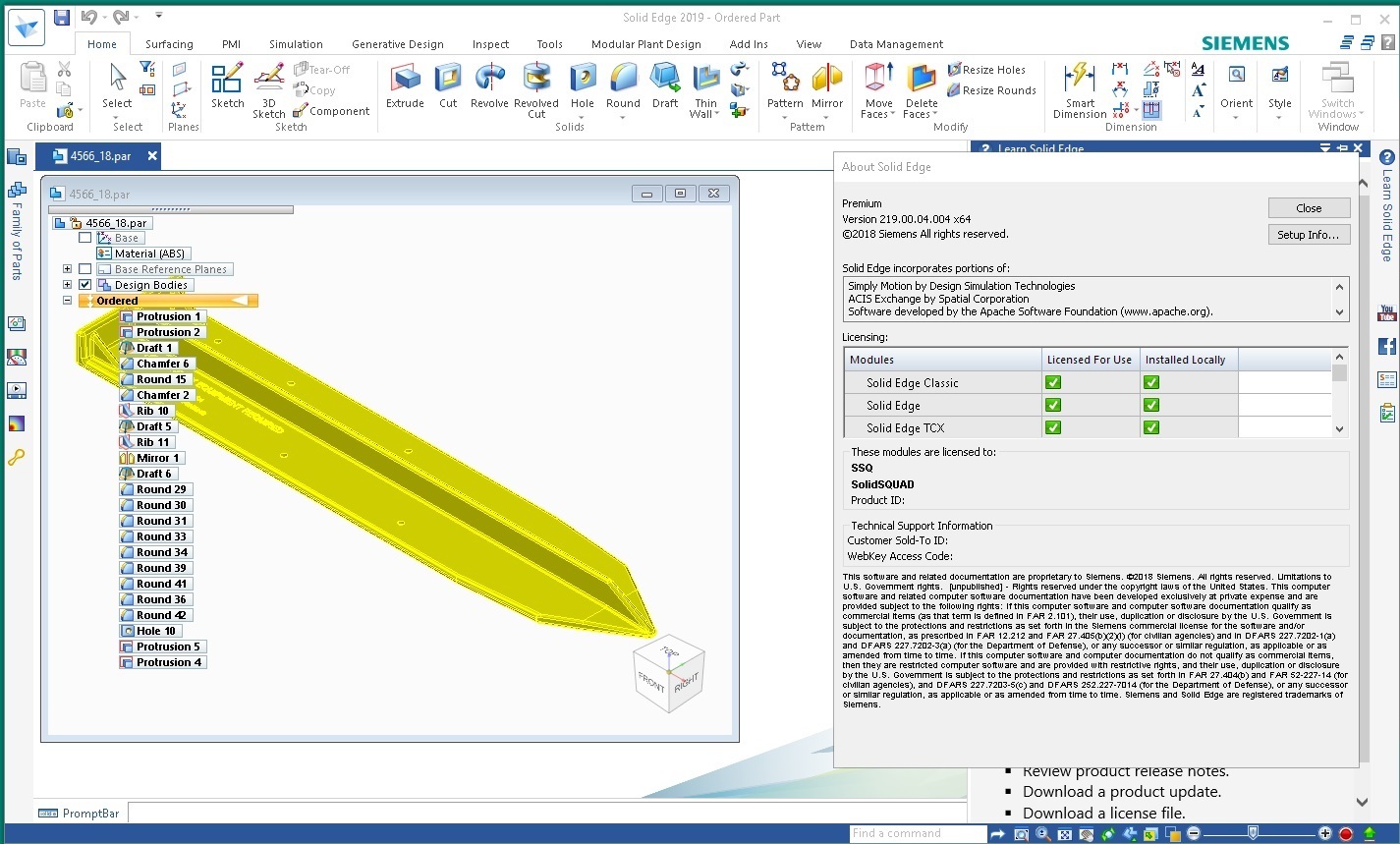 Siemens Solid Edge 2019 MP04 Update