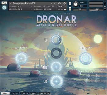 Gothic Instruments DRONAR Metal and Glass KONTAKT screenshot