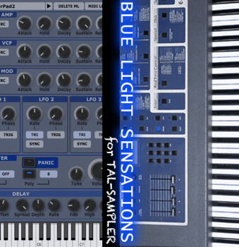 GPR Music Project - Blue light sensations - TAL Sampler Library screenshot