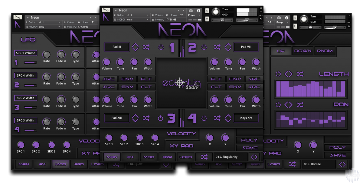 Ecliptiq Audio Neon KONTAKT screenshot