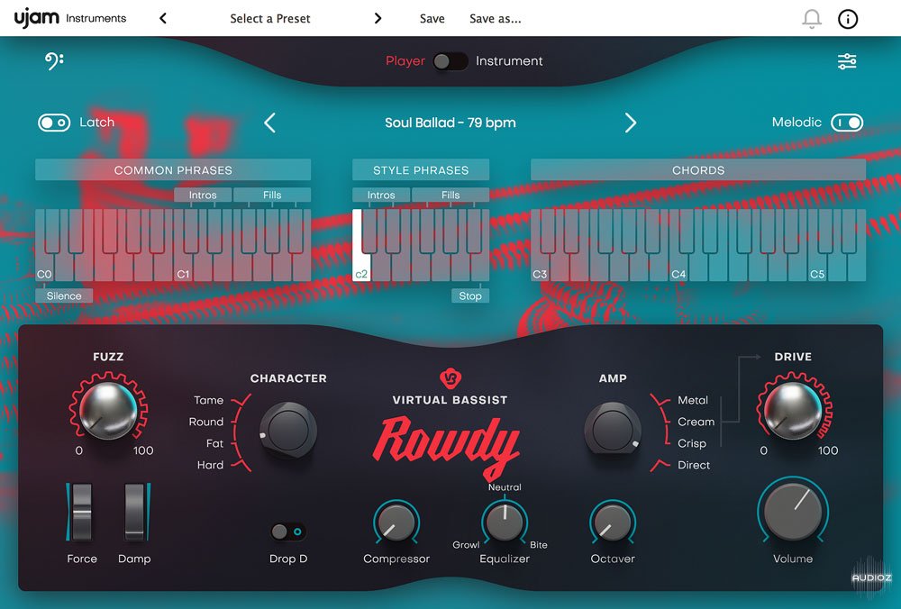 UJAM Virtual Bassist ROWDY Library v1.0.0-R2R screenshot