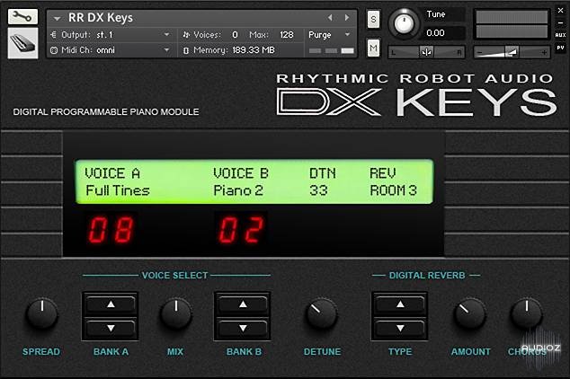 Rhythmic Robot Audio DX Keys KONTAKT screenshot