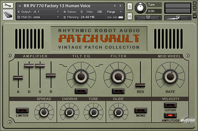 Rhythmic Robot Audio PatchVault 770 KONTAKT screenshot