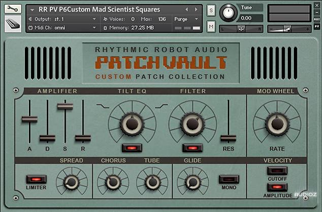 Rhythmic Robot Audio PatchVault Poly6 Custom Set 1 KONTAKT screenshot