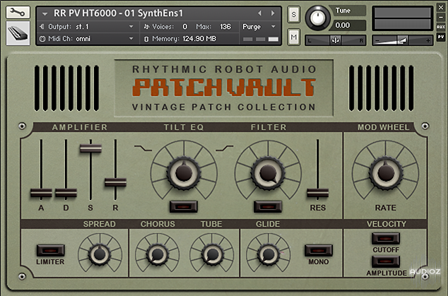 Rhythmic Robot Audio PatchVault ESQ1 KONTAKT screenshot