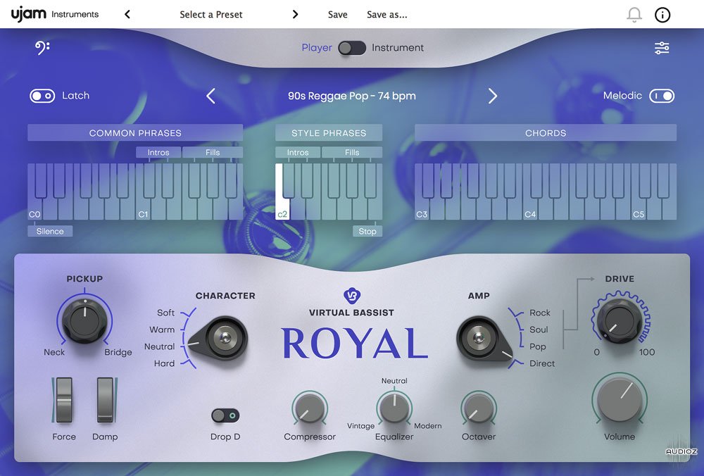 UJAM Virtual Bassist ROYAL v1.0.1 macOS-iND screenshot