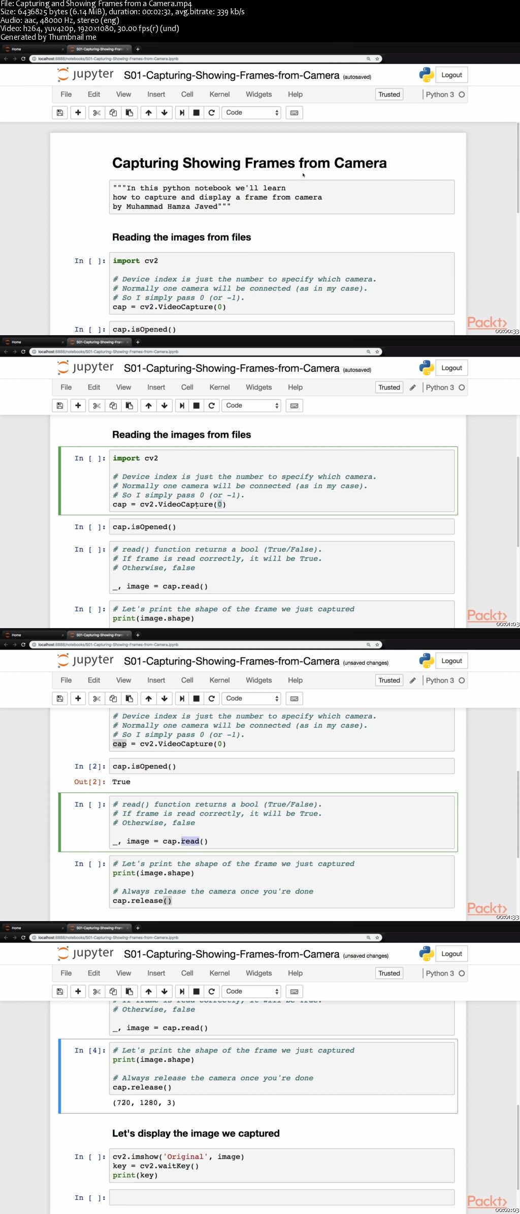 OpenCV 4 Computer Vision with Python Recipes