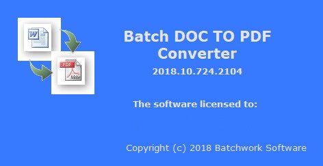 Batch DOC to PDF Converter 2018.10.724.2104