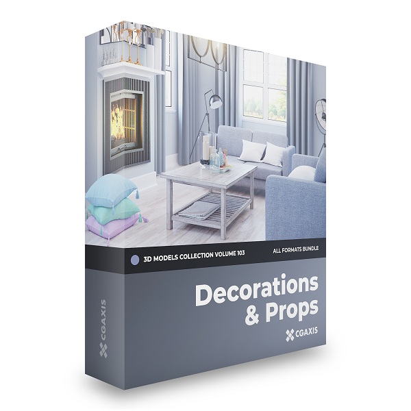 CGAxis – Decorations 3D Models Collection – Volume 103