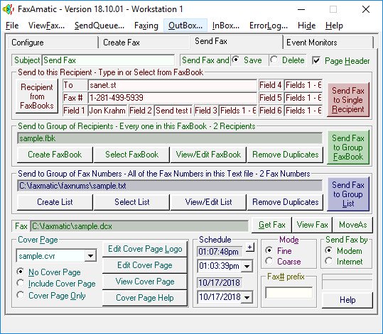 FaxAmatic 18.10.01