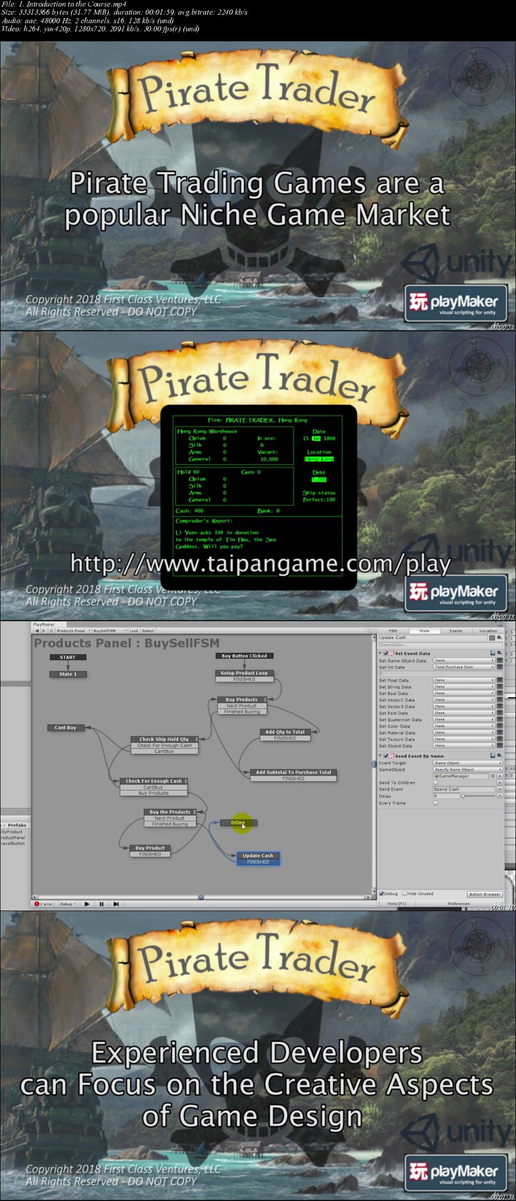 Create a Fun Pirate Trading Game in PlayMaker & Unity