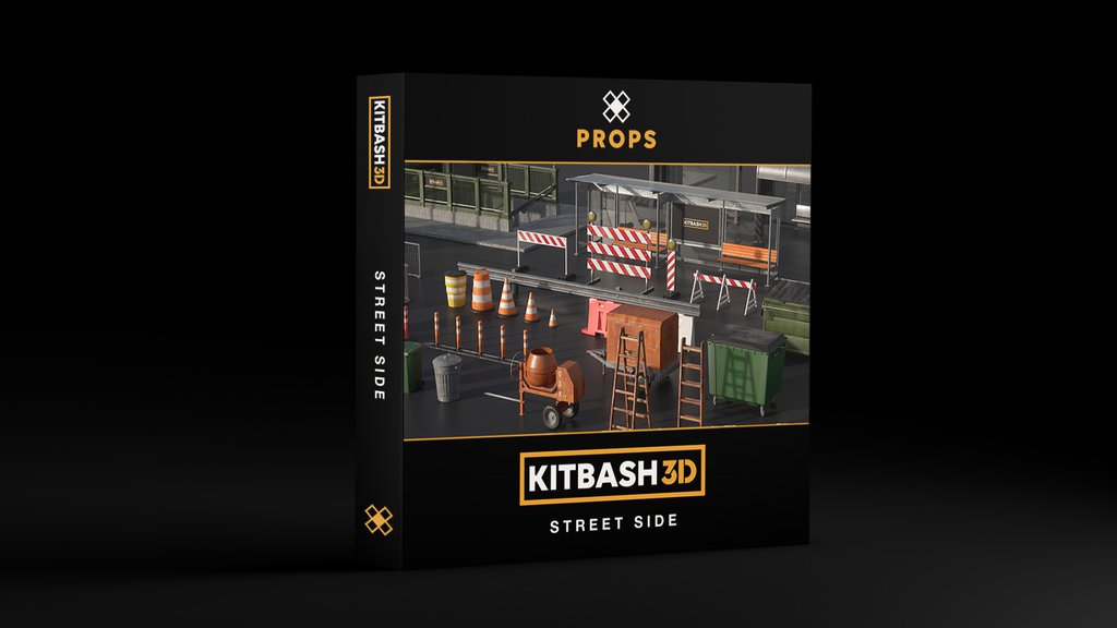 Kitbash3d – PROPS: STREET SIDE