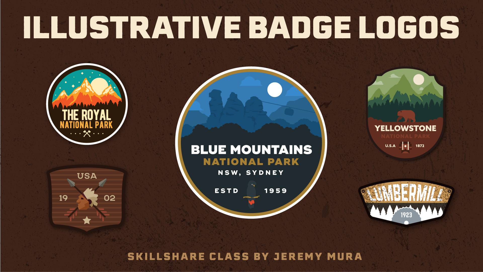 Skillshare – Logo Design: Adventurous Illustrative Badges