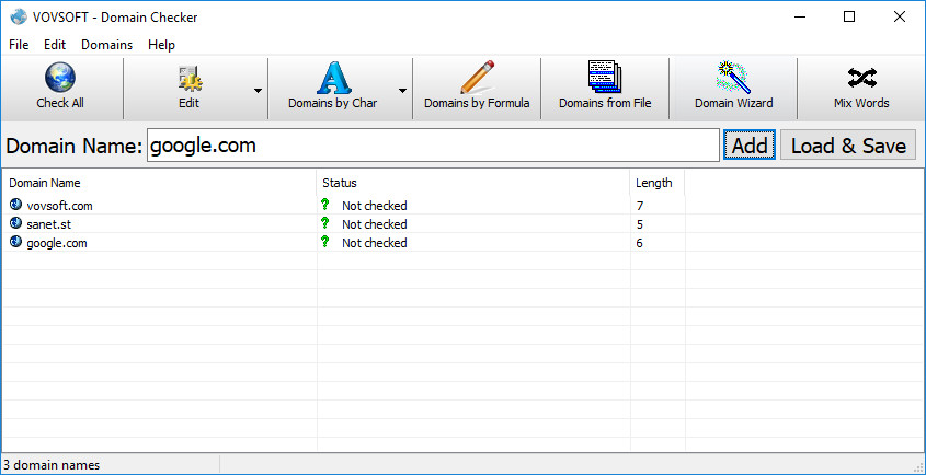 VovSoft Domain Checker 4.1