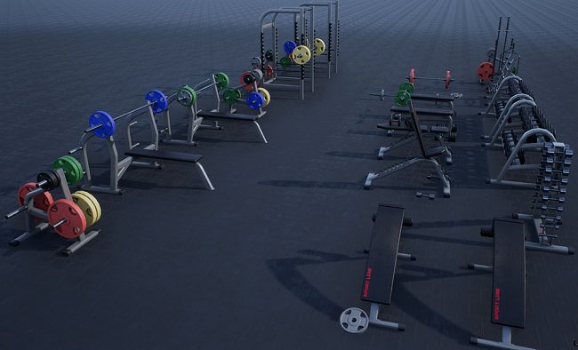 Cubebrush – Gym Props PACK 01