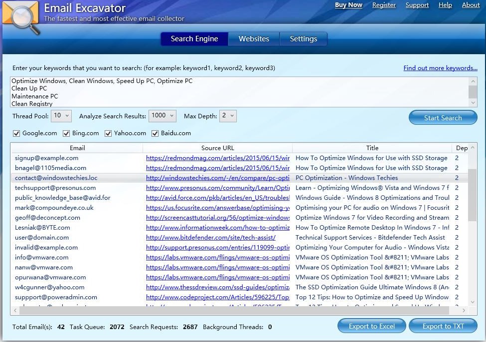 Email Excavator 2.2.0.0 Multilingual