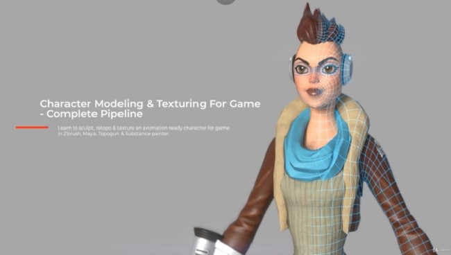 Character Modeling & Texturing For Game – Complete Pipeline