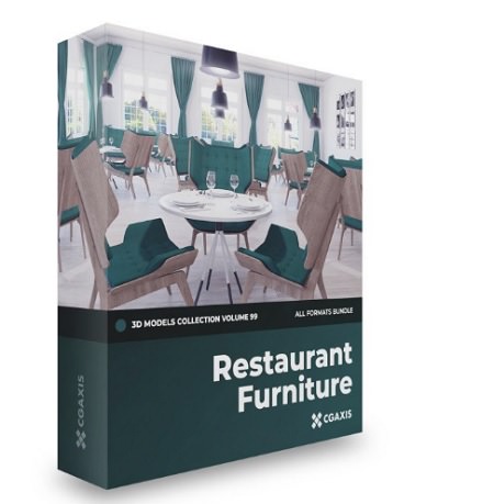 CGAxis Models Volume 99 Restaurant Furniture