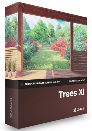 CGAxis – Trees 3D Models Collection Volume 100