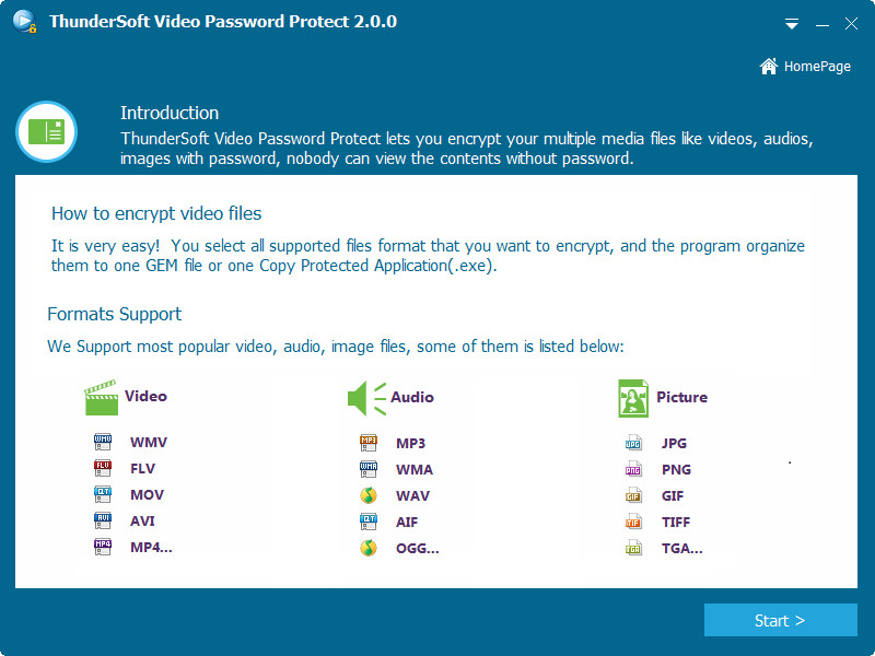 ThunderSoft Video Password Protect 3.0.0