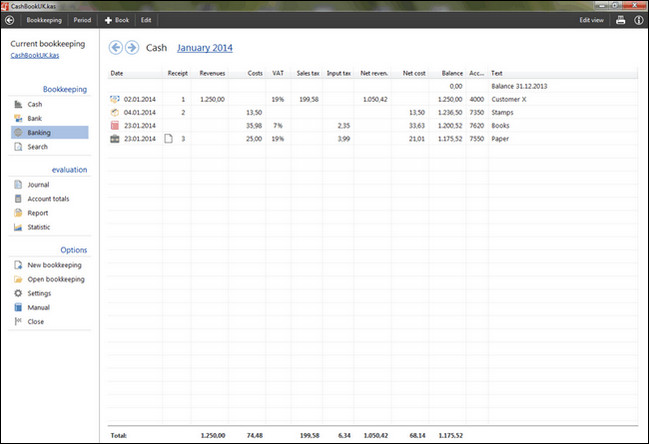 Softwarenetz Cash Book 8.05 Multilingual