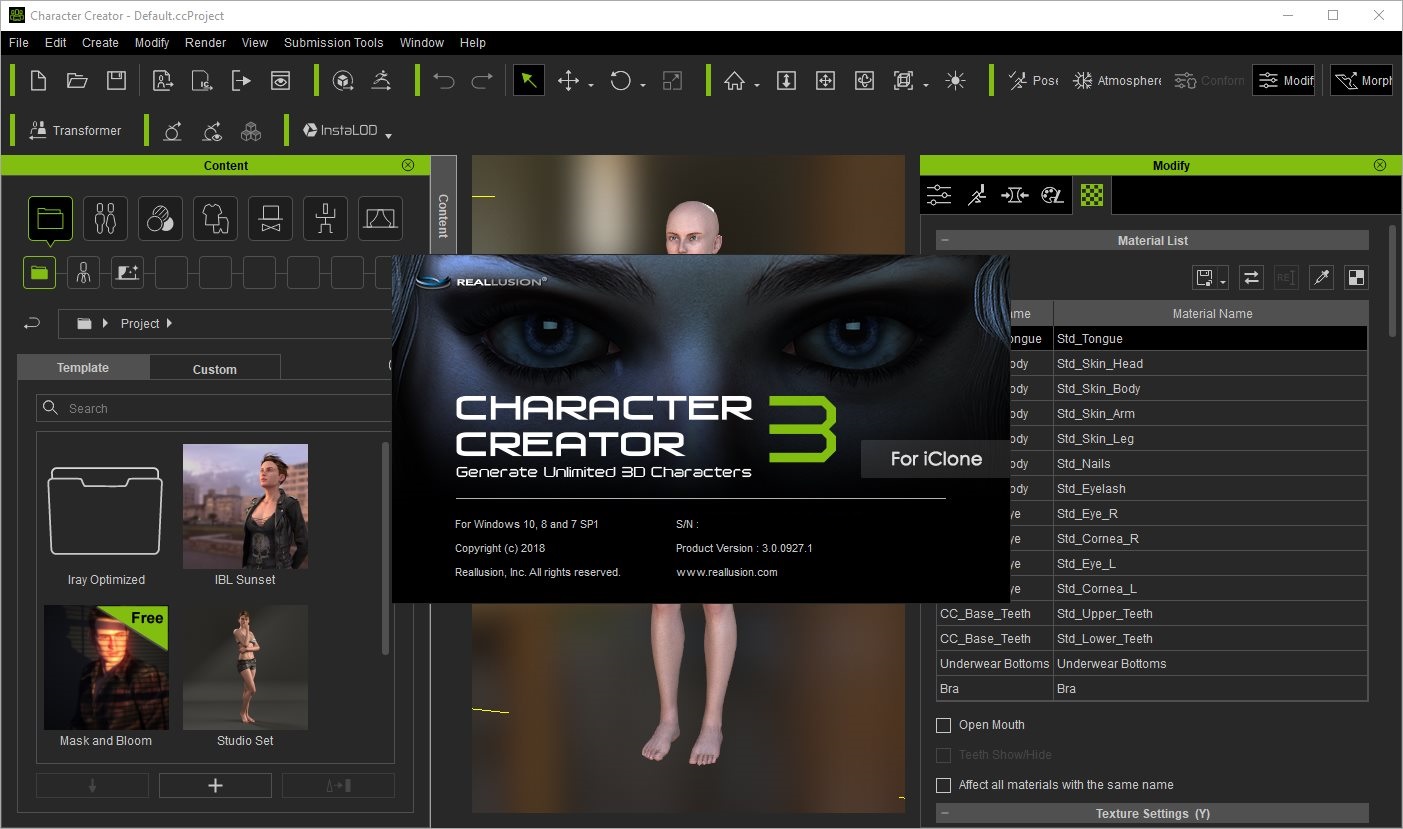 Reallusion Character Creator 3.0.0927.1 Pipeline