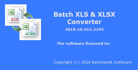 Batch XLS & XLSX Converter 2018.10.1011.2200