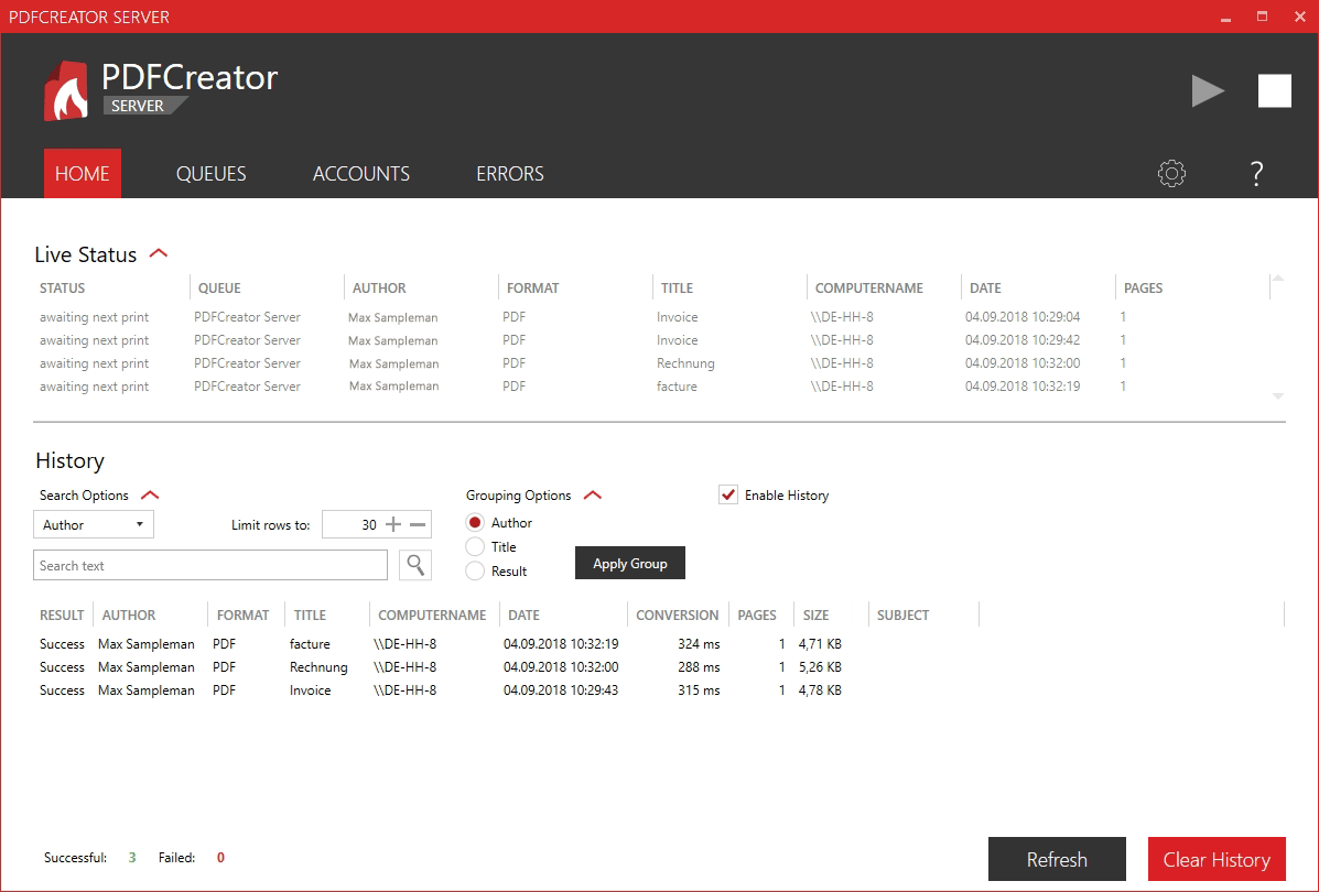 PDFCreator 2.0.1 Server