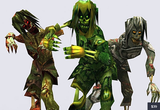 Cubebrush – 3DRT – Zombie swarm pack