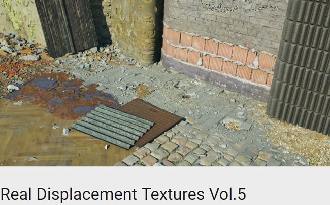 Real Displacement Textures Volume 5