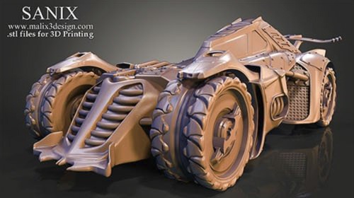 Cubebrush – BATMOBILE – 3D Model for 3D Printing