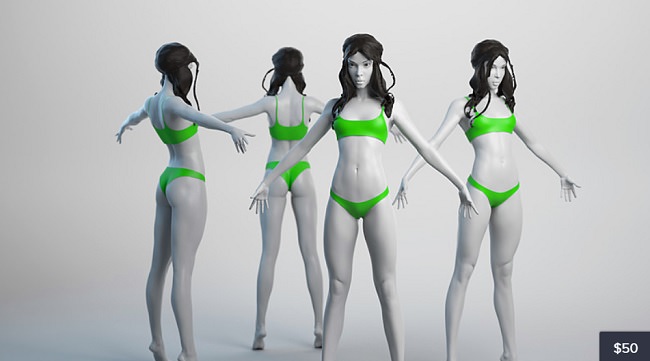 Cubebrush – Female Basemesh 06