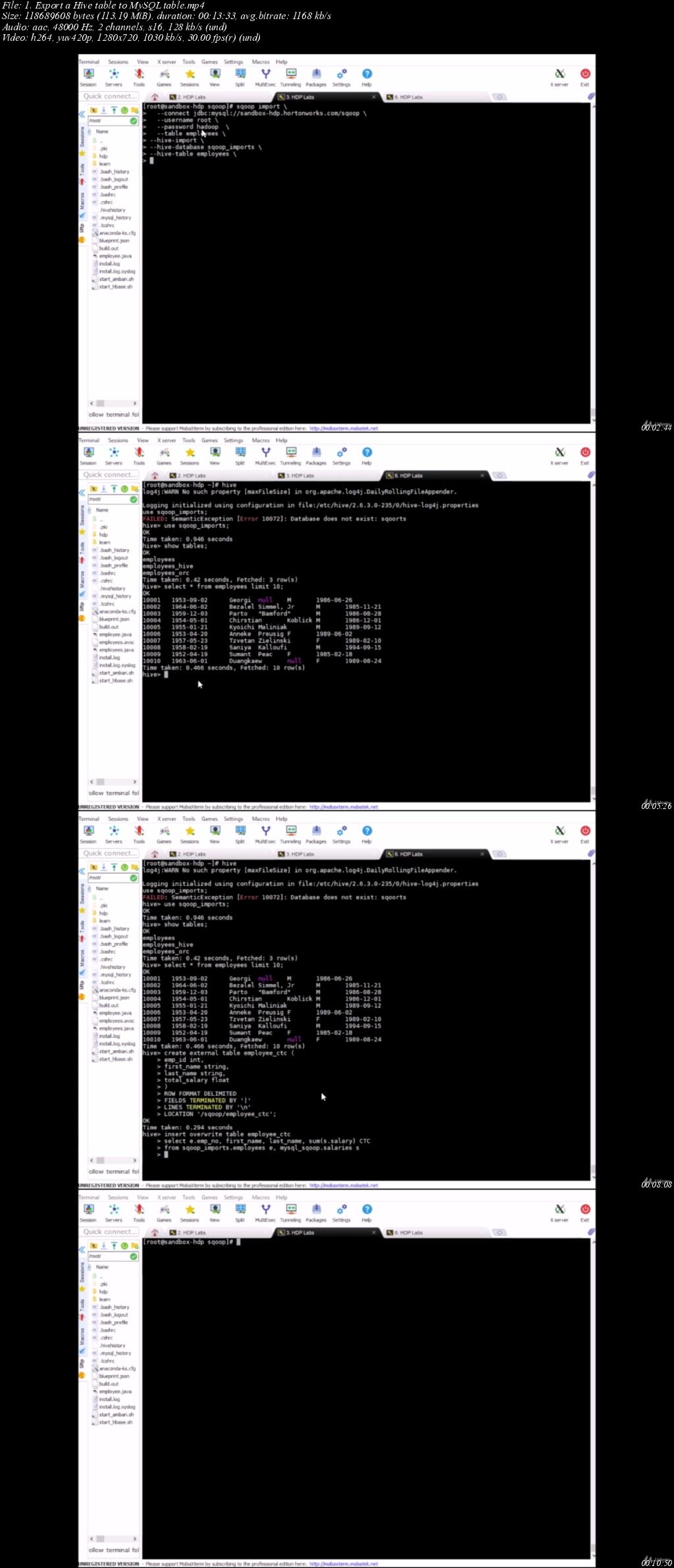 Mastering Apache SQOOP with Hadoop,Hive, MySQL (Mac & Win)