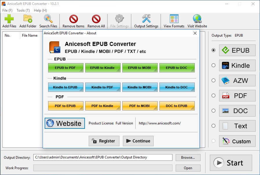 AniceSoft EPUB Converter 12.3.6